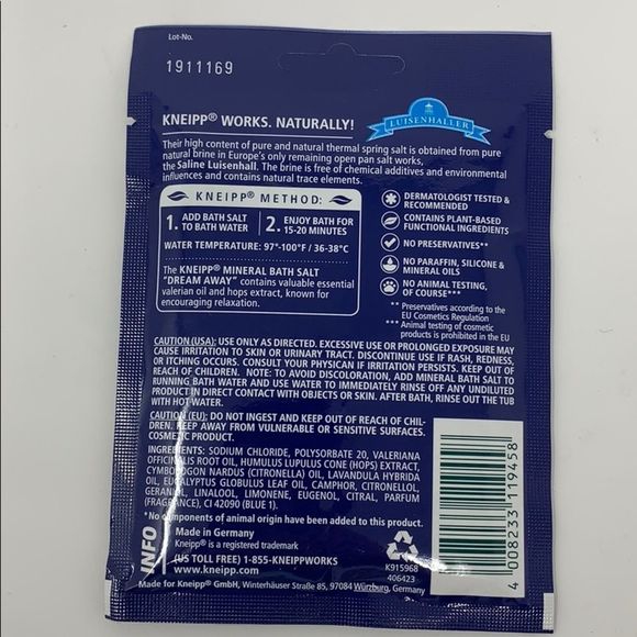 KNEIPP Mineral Bath Salt Dream Away - Picture 2 of 3
